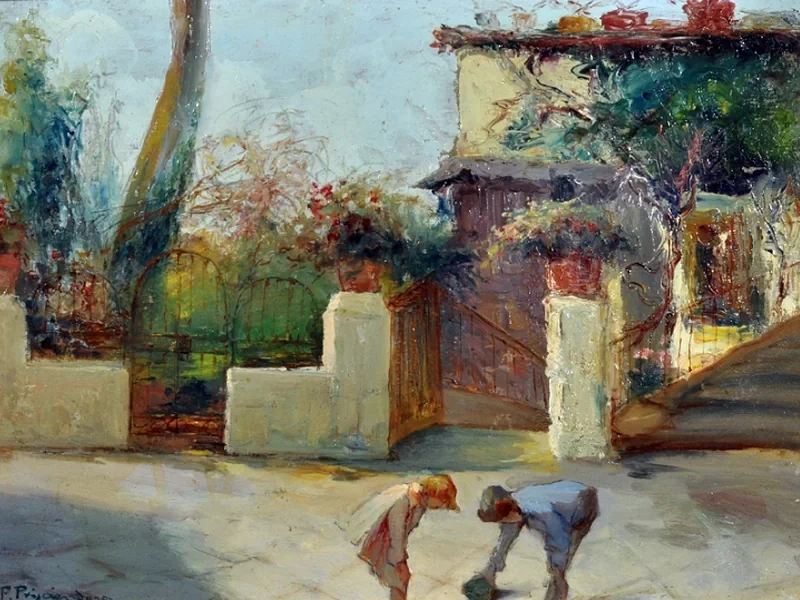 1874-Francesco Paolo Prisciandaro - Giochi di bambini